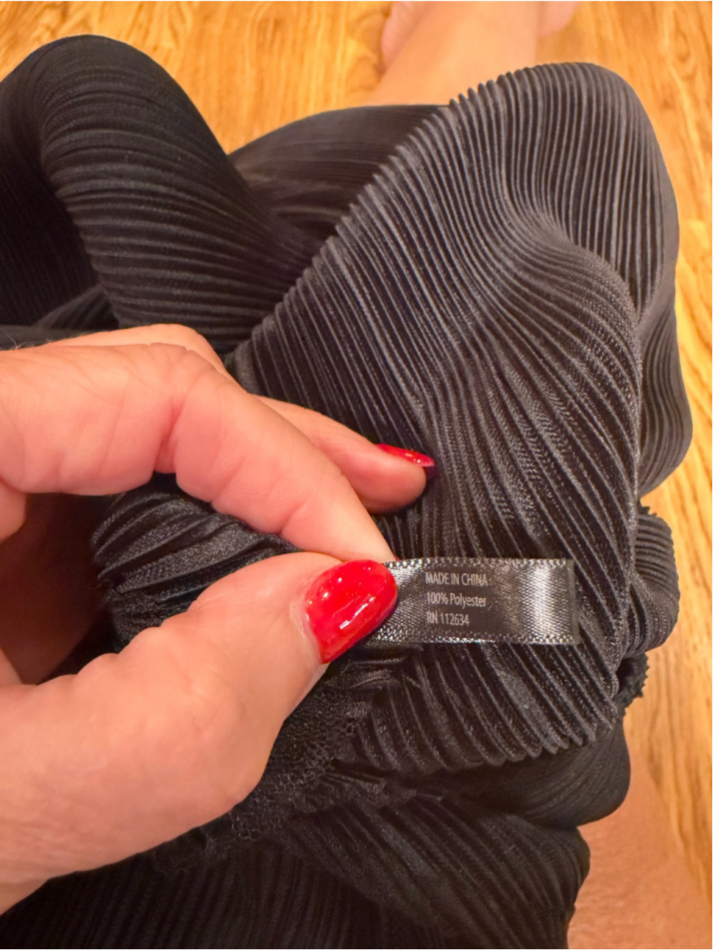 Veeca Black Pleated Lagenlook Midi Dress Sheer Mesh Asymmetrical S - Picture 11 of 11